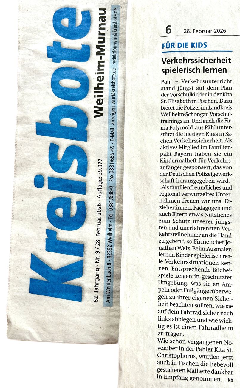 Kreisbote Weilheim-Murnau - 28.02.2026 Verkehrssicherheit spielerisch lernen Kreisbote Weilheim-Murnau - 28.02.2026 Verkehrssicherheit spielerisch lernen