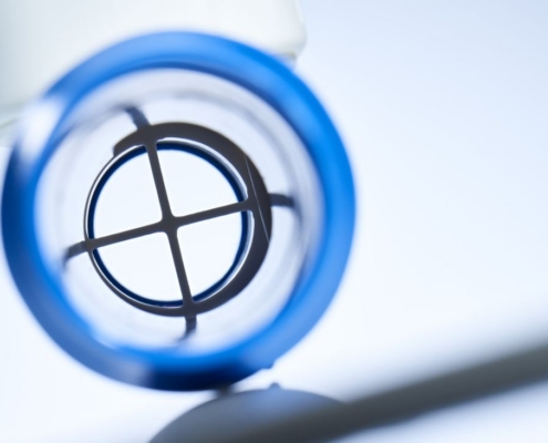 Medizintechnik-Detail einer Kunststoffbaugruppe