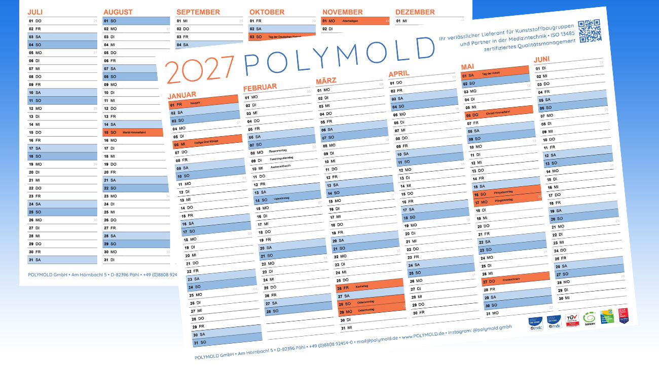POLYMOLD Kalender 2027 POLYMOLD Kalender 2027